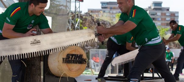  Ținta la mondialele Timbersports de la Lillehammer: România între primii zece din lume