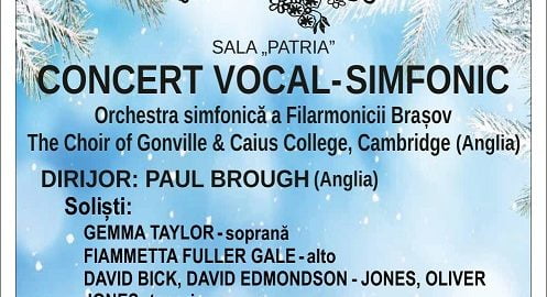  The Choir of Gonville & Caius College, Cambridge la Brasov!