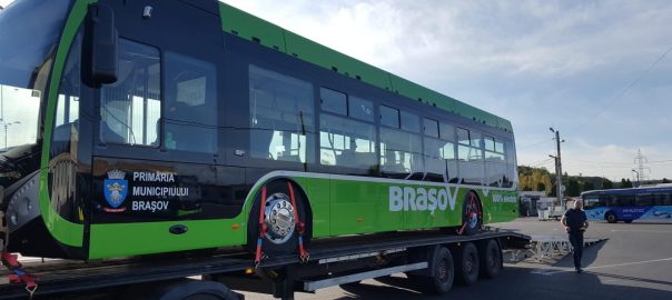  Primul autobuz electric Made în Cehia a ajuns la Brașov