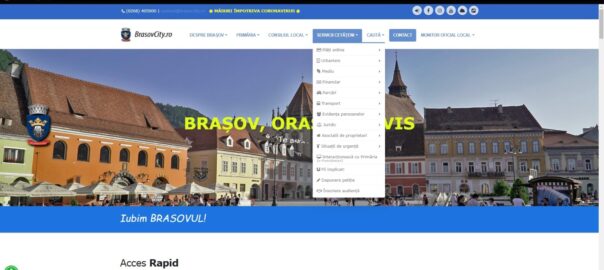  Majoritatea serviciilor Primăriei Brașov pot fi accesate electronic – Utilizarea serviciilor on-line, una dintre soluțiile de reducere a răspândii virusului COVID-19 –