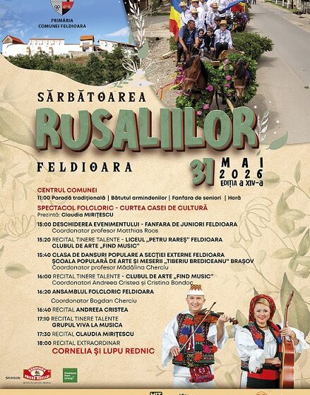  Feldioara: „Sărbătoarea Rusaliilor”, ediţia a XIV-a
